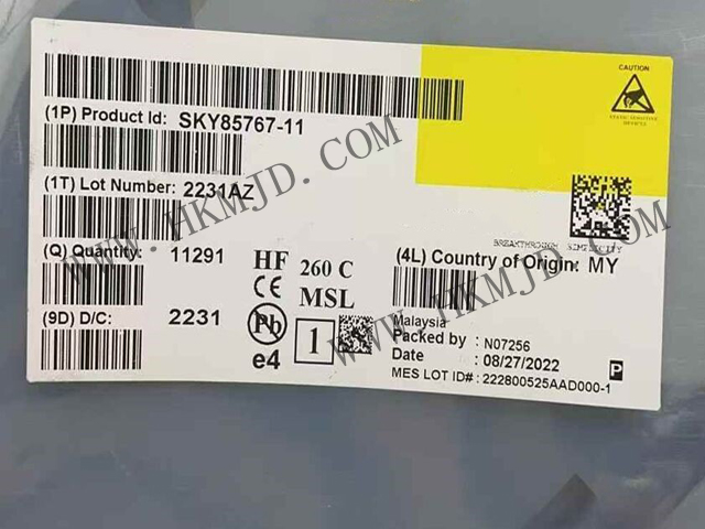現(xiàn)貨供應(yīng)【SKY85767-11】高性能WiFi 6前端模塊（FEM），34.5dB高增益